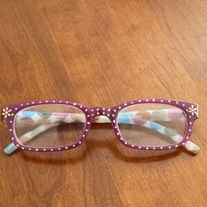 Reading glasses. Hand painted. Strength 150.